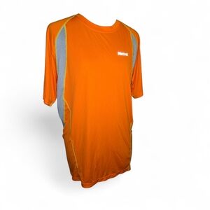 Marmot Orange Short Sleeve Tee With Reflector Stripes